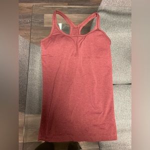 Redish/pinkish Lululemon Ebb to Street Tank Top!